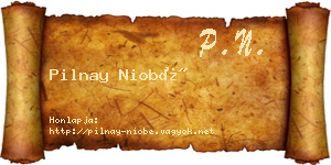 Pilnay Niobé névjegykártya